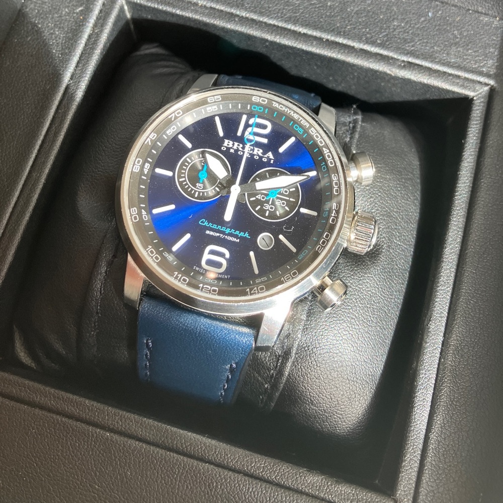 Brera Orologi Blue Dinamico Chronograph